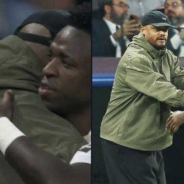 Why Vinícius Jr embraced Kompany at halftime in Madrid vs Bayern clash