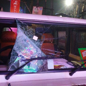 BJP Minister Sukanta Majumdar's convoy gets vandalised in Nadia