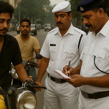 Traffic law violations increase in Kolkata, two-wheelers responsible in most cases