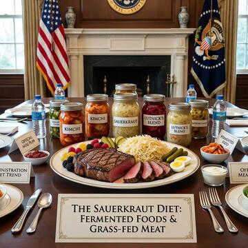 Sauerkraut, steak and kimchi: The diet catching on in Trump's circle