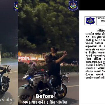 Viral video of actors Tiku Talsania, Manasi Parekh’s bike stunts land them in legal trouble