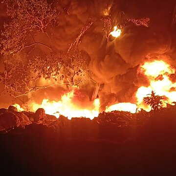 Devastating fire breaks out in slum near Eco Park, multiple engines deployed