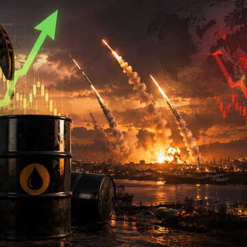 Crude jumps 4% after Iran attack, wiping billions off stock markets