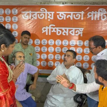 Opposition leader Suvendu Adhikari met with qualified teachers who lost jobs in SSC scam