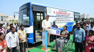 Andhra CM launches Divyang Shakti scheme offering free bus travel for people with disabilities