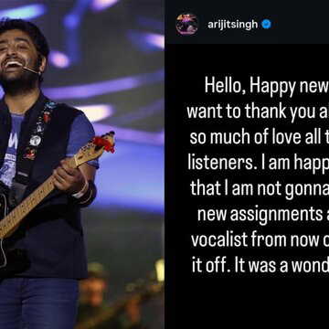 'It was a wonderful journey': Arijit Singh announces retirement from playback singing
