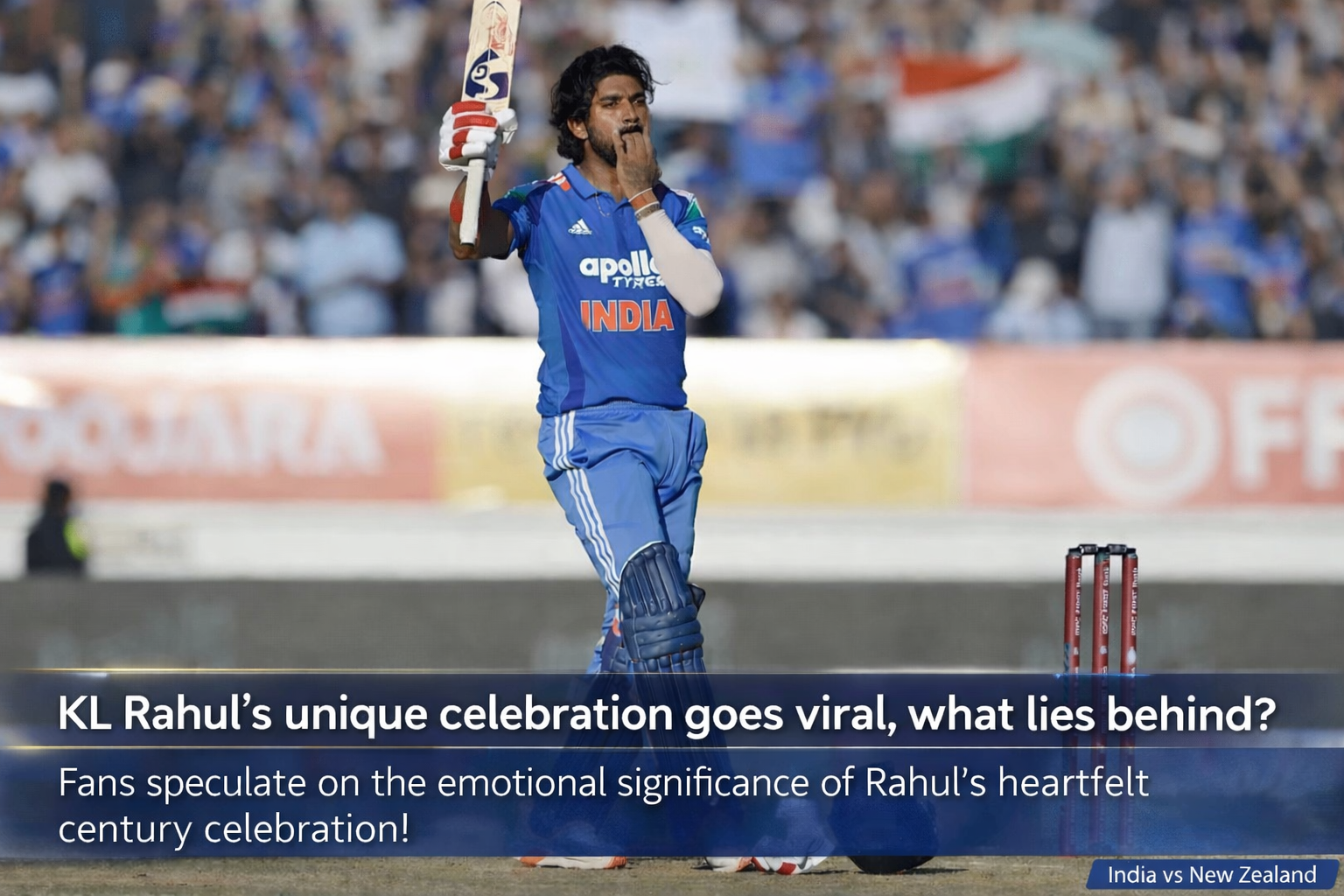 KL Rahul’s unique celebration goes viral, what lies behind?