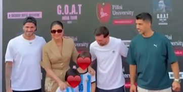 Jeh Ali Khan refuses to leave Lionel Messi’s side during meet-and-greet | WATCH