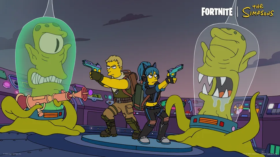 Fortnite gears up for a Simpsons-themed live event: When will Kang and Kodos go live?