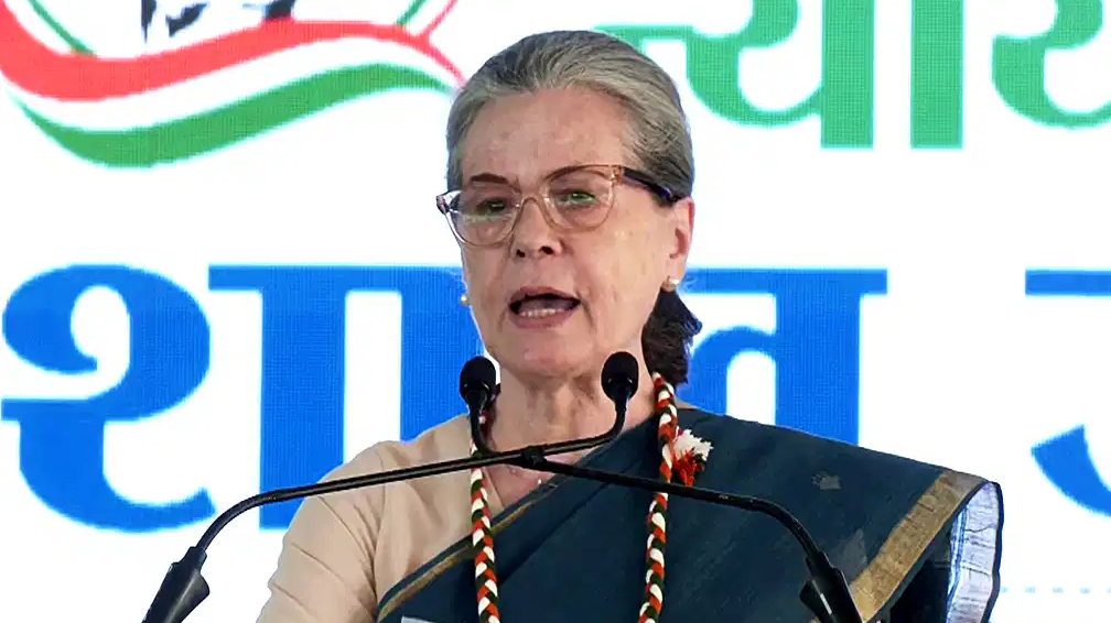 Derogatory slogan against PM Modi at Jaipur Congress rally triggers BJP demand for Sonia Gandhi’s apology