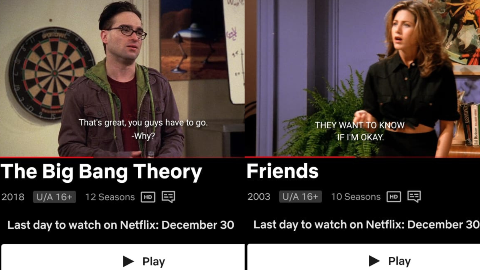 ‘I won’t be there for you’- ‘Friends’ and ‘The Big Bang Theory’ to exit Netflix this December, leaving fans ‘heartbroken’