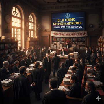 Delhi city courts clear over thousand POCSO cases, persisting decade-long pendency