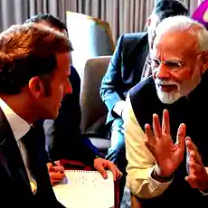'India looks forward to your visit': PM Modi welcomes Emmanuel Macron as France President lands in Mumbai