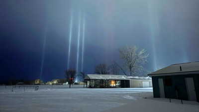 Viral ‘light pillars’ seen in Canada’s sky spark alien rumours — here’s the real reason