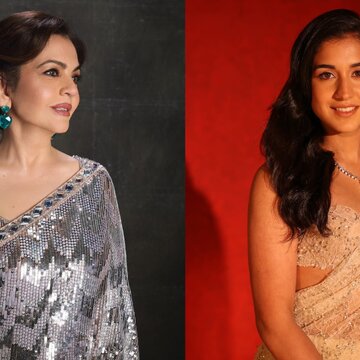 Diwali 2025: Nita Ambani and Radhika Merchant dazzle in festive couture