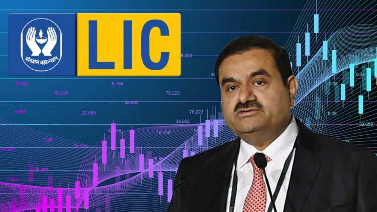 Which Adani Group company did LIC sell 3.89 crore shares of?