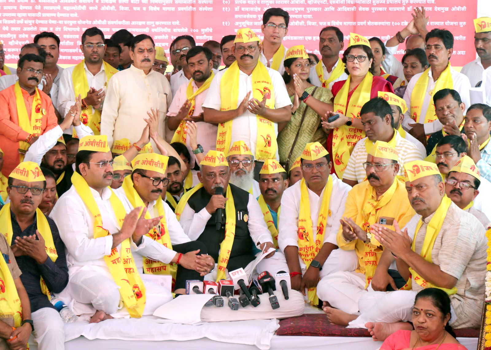 'Yellow Storm' in Nagpur: OBCs rally against Maratha Kunbi certificates