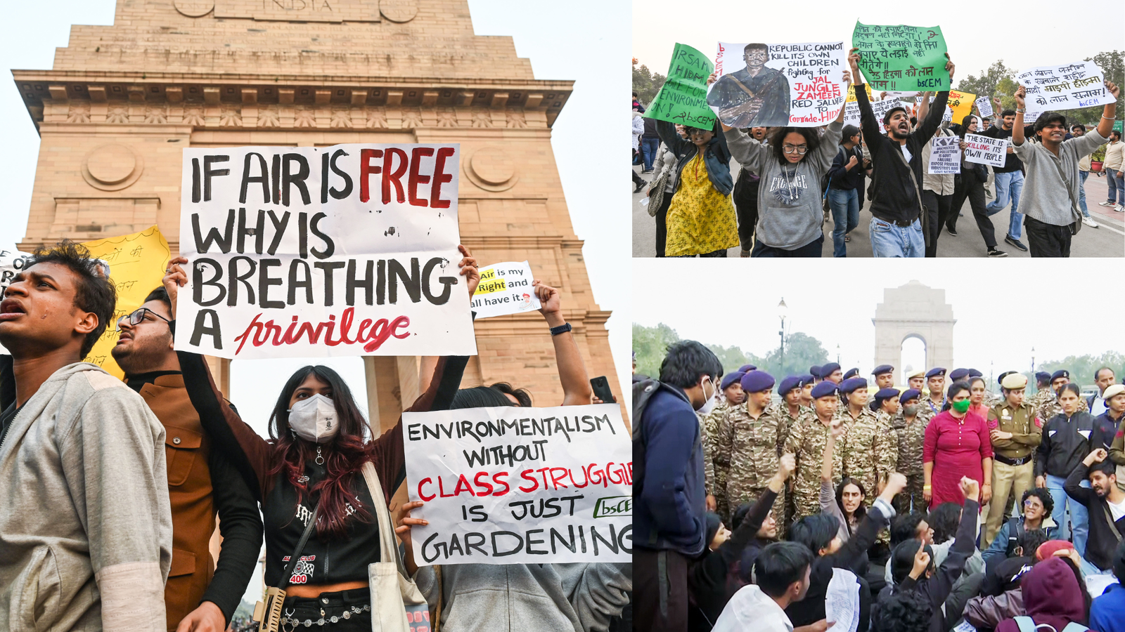 ‘Madvi Hidma Amar Rahe’: Pro-Hidma slogans spark controversy as Delhi air pollution protest turns violent at India Gate