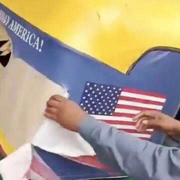 Trump posters torn down in Delhi as anger grows over deaths of Indian sailors