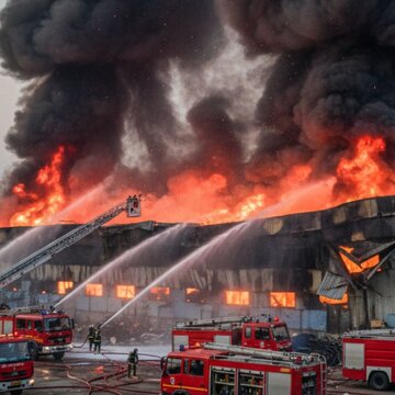 Fire breaks out at a foam factory in West Bengal, 10 fire engines rushed to spot