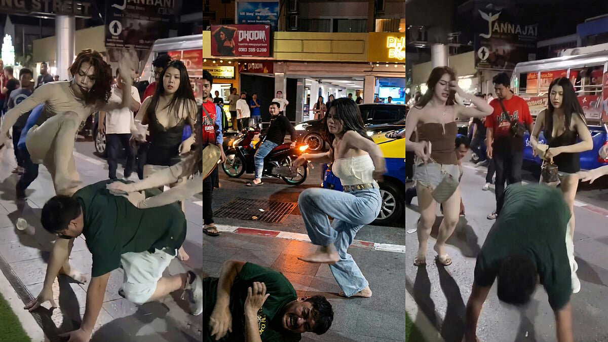 Indian tourist assaulted in Thailand’s Pattaya over unpaid service; public beating footage goes viral | Watch