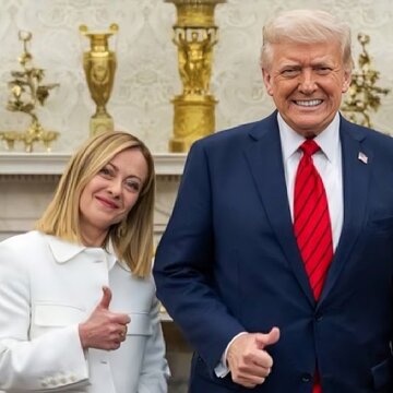 Donald Trump’s compliment to Giorgia Meloni steals spotlight from Gaza peace deal at global summit