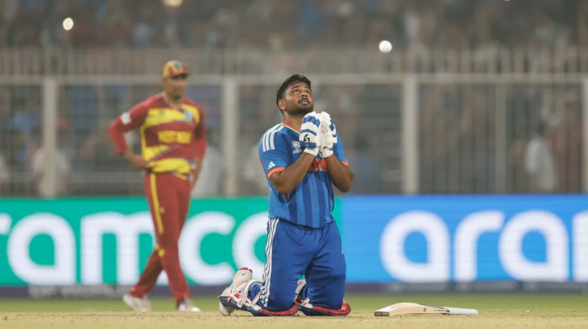 97 रन की ऐतिहासिक पारी, संजू की धमाकेदार बल्लेबाज़ी से ढहा वेस्ट इंडीज़, भारत सेमीफाइनल में पहुंचा पर चिंता बरकरार