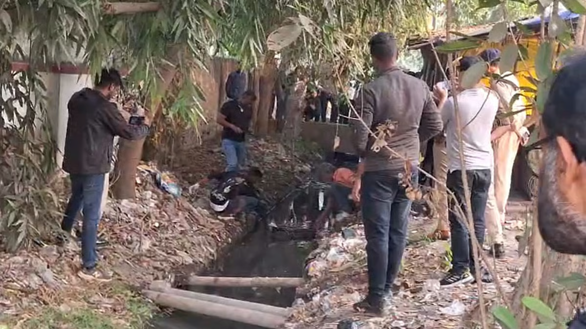 बैरकपुर में प्रशासनिक भवन के सामने नाले से युवक का शव बरामद