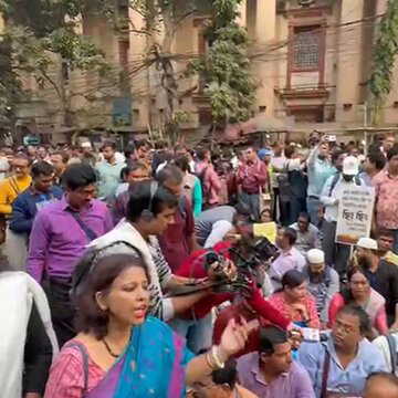 BLO अधिकार सुरक्षा कमेटी का विरोध-प्रदर्शन, CEO ऑफिस के सामने मचा हंगामा