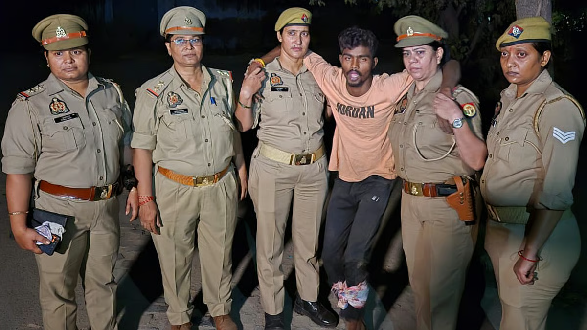 वायरल वीडियो: मुठभेड़ में घायल डाकू ने महिला पुलिस अधिकारी के पैरों में गिरकर मांगी माफी