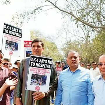 'अस्पताल की आवश्यकता नहीं,' सड़कों पर उतरे ग्रेटर कैलाश के निवासी