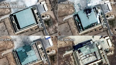 'ऑपरेशन सिंदूर' में तबाह किए गए भोलारी एयर बेस की मरम्मत में जुटी पाकिस्तानी सेना, देखें तस्वीरें