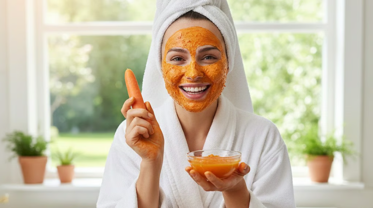 गाजर के फेस पैक से झुर्रियाँ और नमी की समस्या करें दूर