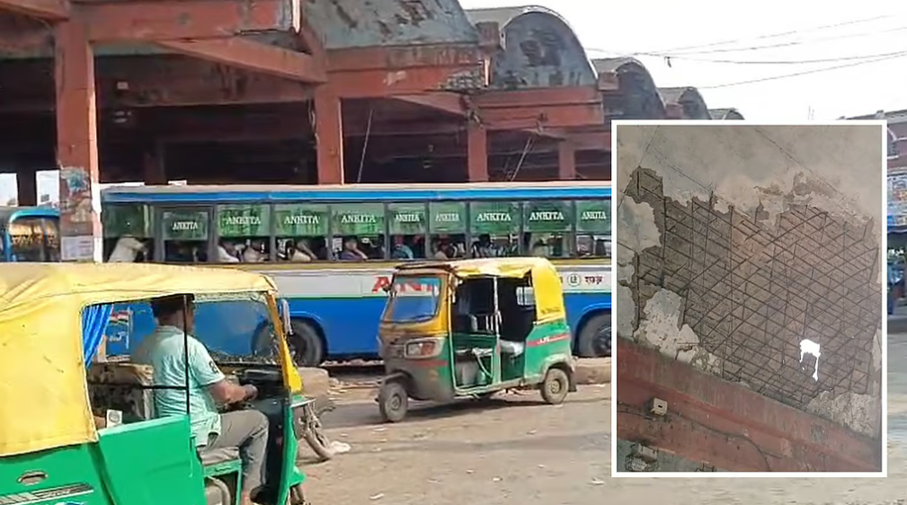 हावड़ा स्टेशन के पास बस स्टैंड की छत का बड़ा हिस्सा ढहा, कोई हताहत नहीं