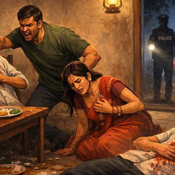 सीतापुर में खाने के दौरान विवाद बना जानलेवा, दो की मौत, एक गंभीर