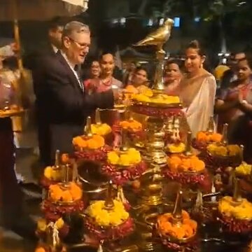 भारत-ब्रिटेन की सांस्कृतिक मित्रता का उत्सव मनाने स्टॉर्मर पहुंचे मुंबई, किया दीप प्रज्वलन