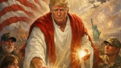 डोनाल्ड ट्रंप की एआई तस्वीर पर बड़ा विवाद: खुद को यीशु के रूप में दिखाने वाली इमेज ट्रुथ सोशल से हटाई