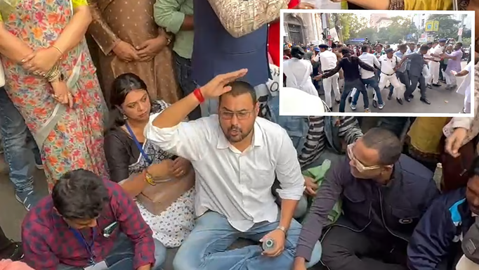 मृतकों के परिवारों को क्षतिपूर्ति देने की मांग पर CEO ऑफिस के सामने BLO का विरोध-प्रदर्शन