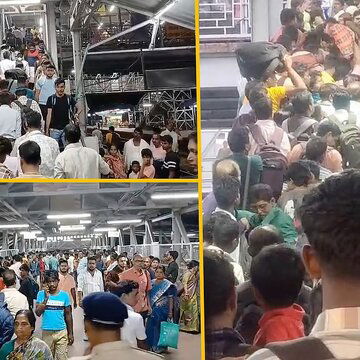 बर्दवान स्टेशन पर ट्रेन पकड़ने के लिए भगदड़, कुचलने से 7 घायल