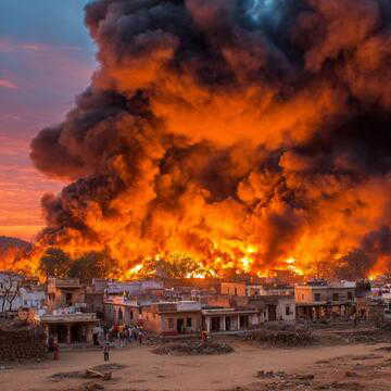 राजस्थान में युवक की हत्या के बाद परिजनों ने फूंक दिया गांव, पुलिस पर भी पथराव