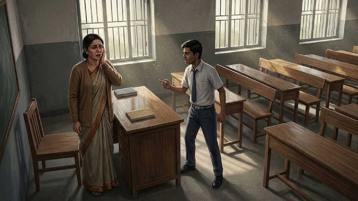'तुम परीक्षा के लिए लेट क्यों आए', टीचर ने पूछा तो स्टूडेंट ने पूरी क्लास के सामने जड़ दिया थप्पड़