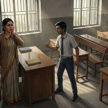 'तुम परीक्षा के लिए लेट क्यों आए', टीचर ने पूछा तो स्टूडेंट ने पूरी क्लास के सामने जड़ दिया थप्पड़