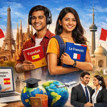 भारत में विदेशी भाषा सीखने का बढ़ता ट्रेंड: फ्रेंच और स्पेनिश के जरिए करियर, स्टडी और इंटरनेशनल अवसरों की राह