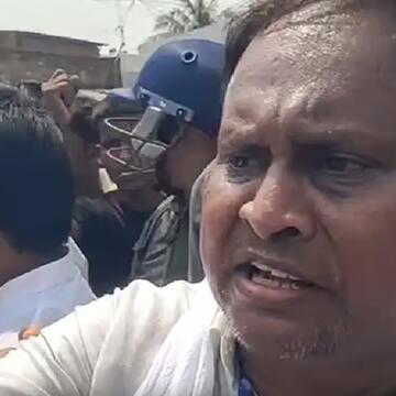 मुर्शिदाबाद के नवदा में वोटिंग बूथ पर हंगामा, बीच सड़क पर कुर्सी डालकर बैठ गए हुमायूं कबीर