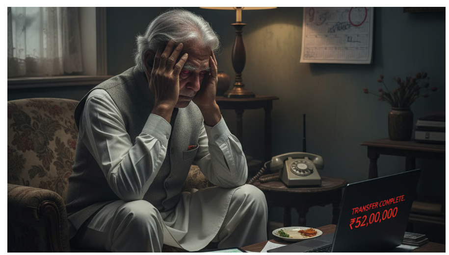 40 दिन की धोखाधड़ी में गायब हुए 52 करोड़ रुपए, 72 साल के बुजुर्ग के साथ ठगी