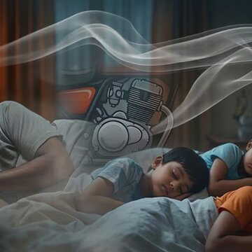 बंद कमरे में कार्बन मोनोऑक्साइड गैस से दादा और तीन बच्चों की नींद में ही मौत