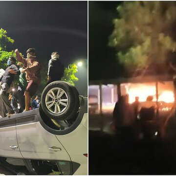 गाड़ी में तोड़फोड़, उपकुलपति के बंगले में आग, कैंपस में जॉन्डिस संक्रमण के खिलाफ छात्रों का उग्र प्रदर्शन