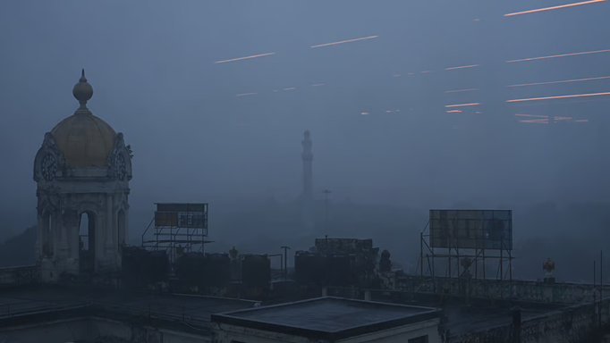 दोपहर में छाया अंधेरा, तेज बारिश में सामने की चीजें भी दिखने लगीं धुंधली