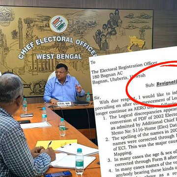 SIR के काम में असमानता का दावा, बगनान के AERO के इस्तीफे की मांग, राज्य के CEO कार्यालय ने क्या बताया ?