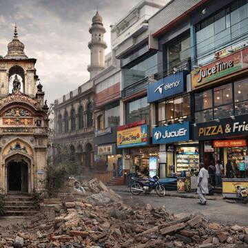 पाकिस्तान के फैसलाबाद में गायब हो रही ऐतिहासिक धरोहरें, मंदिर और पुरानी इमारतों की जगह बने कमर्शियल प्लाजा